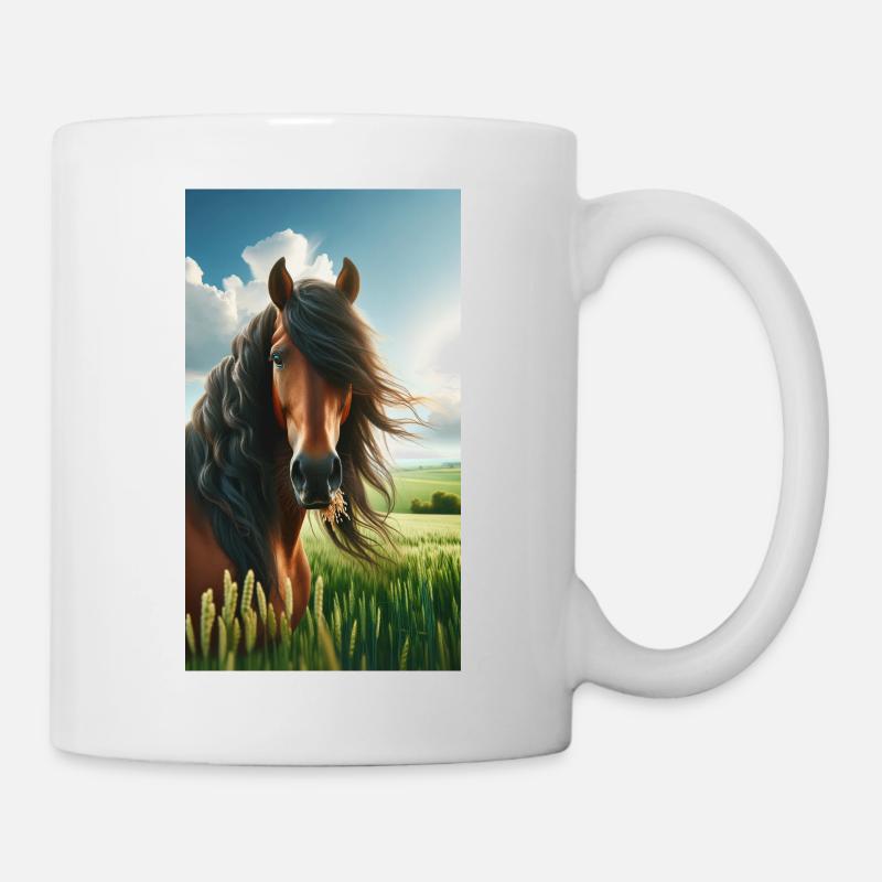 Brown horse - Mug - white