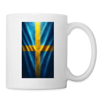 Die schwedische Flagge - Tasse - Weiß - Rechts