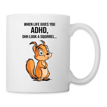 ADHD Squirrel - Mug - white - Right