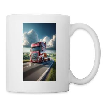 Lkw - Tasse - Weiß - Rechts