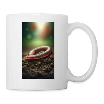 Regenwurm - Tasse - Weiß - Rechts