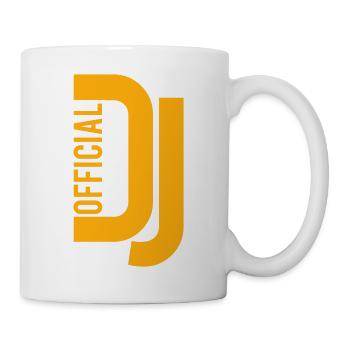 Officiel DJ Music Party Célébration Texte Logo Lettrage - Mug blanc - blanc - Droite