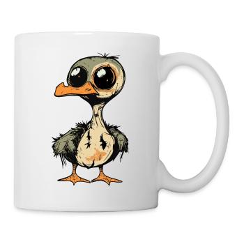 Gans Halloween Lustig Zombie - Tasse - Weiß - Rechts