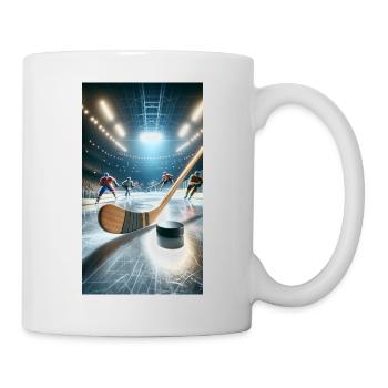 Eishockey - Tasse - Weiß - Rechts