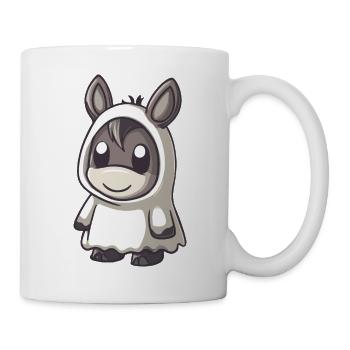 Donkey Halloween Comic Ghost - Mug - white - Right