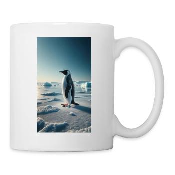 Pinguin - Tasse - Weiß - Rechts