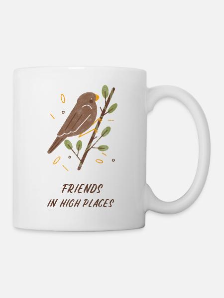 Birds - Friends in high places - Mug - white