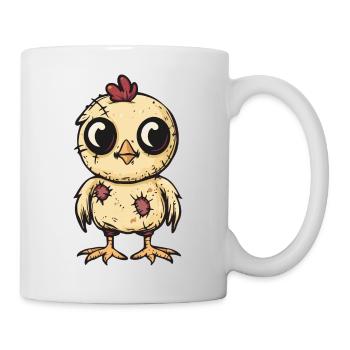 Huhn Halloween Comic Lustig - Tasse - Weiß - Rechts