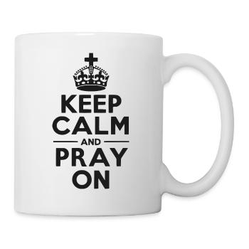 Restez calme et continuez à prier - Mug blanc - blanc - Droite