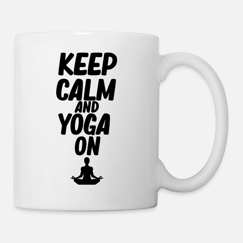 yoga - Mug blanc - blanc