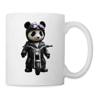 Biker Panda - Mug - white - Right