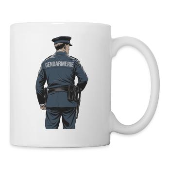 Gendarmerie - Mug blanc - blanc - Droite