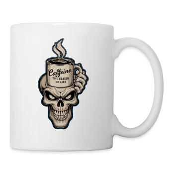 Coffee and Skull - Elixir of Life - Mug - white - Right