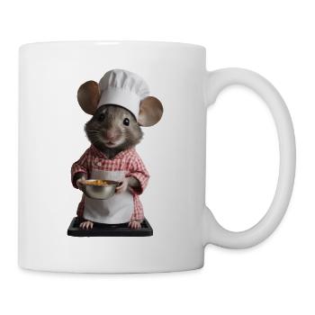 Souris cuisinier - Mug blanc - blanc - Droite