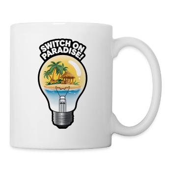 Aufwachen im Paradies - Urlaub in der Sonne - Tasse - Weiß - Rechts