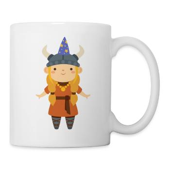 Birthday Viking Girl - Mug - white - Right