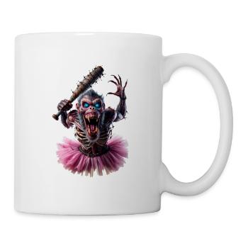 Zombie Affe im Tutu - Tasse - Weiß - Rechts