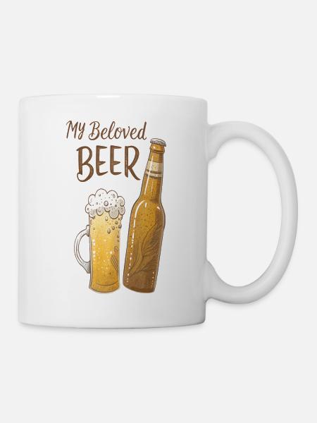 Mein geliebtes Bier - Tasse - Weiß