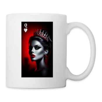 Rigged Poker - Dame de coeur - Mug blanc - blanc - Droite