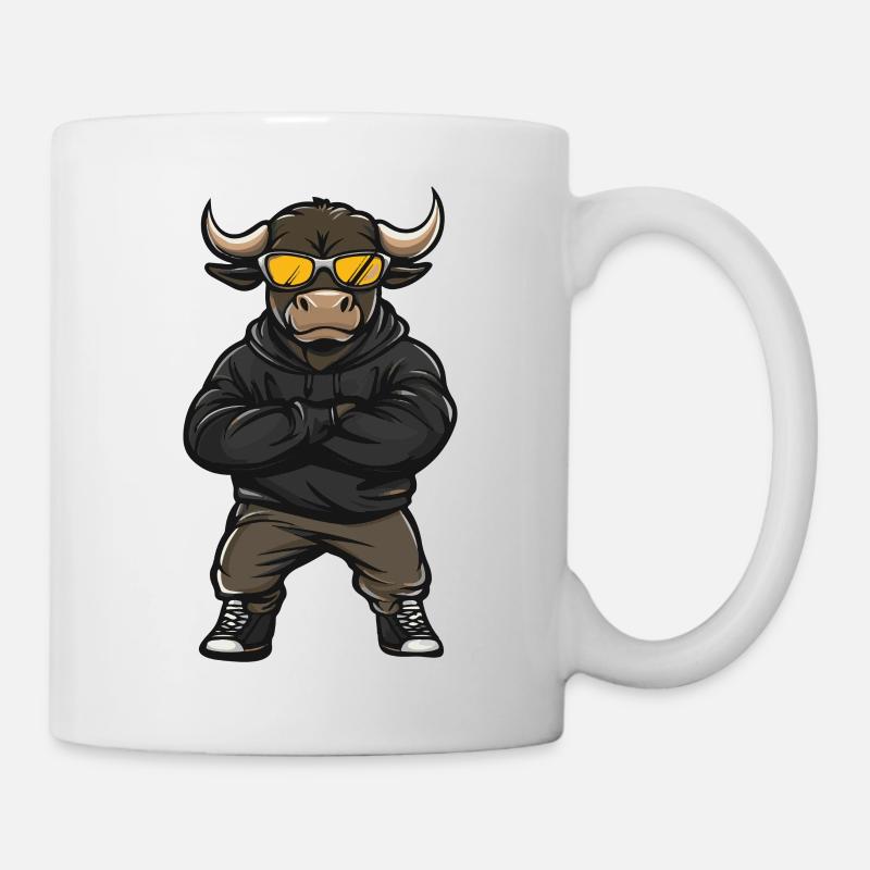 Stier Comic - Tasse - Weiß