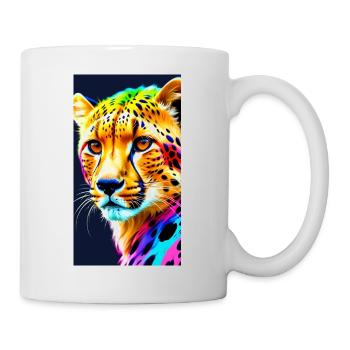 Cheetah Front - Tasse - Weiß - Rechts