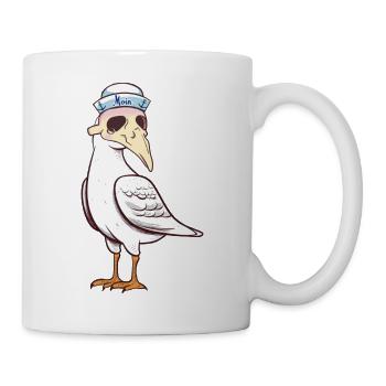 maritim Möwe Möwen Halloween Seefahrt - Tasse - Weiß - Rechts