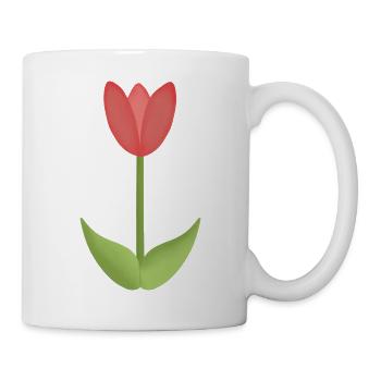 red tulip - Mug - white - Right