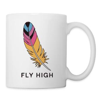 FEATHERS FLY HIGH - Mug - white - Right