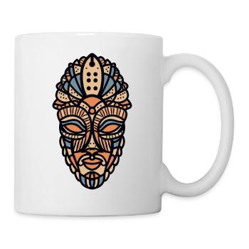 Masque africain - Mug blanc - blanc - Droite