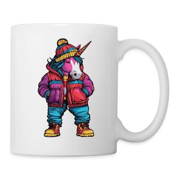 Unicorn Funny Winter - Mug - white - Right
