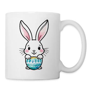 Lapin de Pâques Aquarelle de Pâques - Mug blanc - blanc - Droite