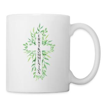 Erstkommunion Kreuz Christ Christliche Kommunion - Tasse - Weiß - Rechts