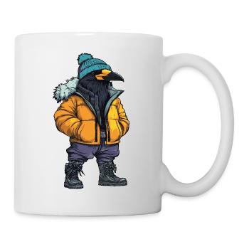 Corbeau Corbeau Drôle d’hiver - Mug blanc - blanc - Droite