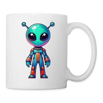 Bande dessinée extraterrestre - Mug blanc - blanc - Droite