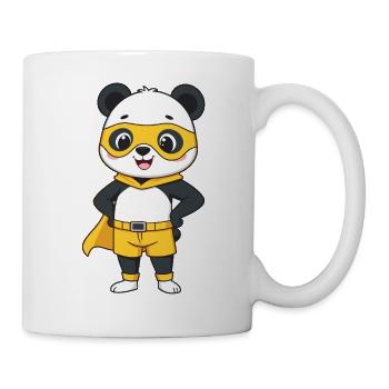 Panda heureux en tant que super-héros - Mug blanc - blanc - Droite