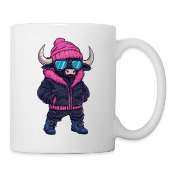 Stier Cool Comic - Tasse - Weiß - Rechts