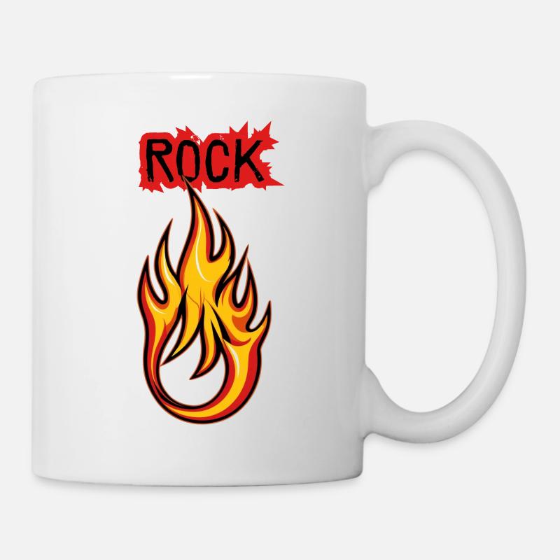 Rock Fire & Flame - Mug - white