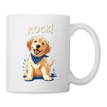 Süßer Labrador Hund Welpe - Rock - Tasse - Weiß - Rechts