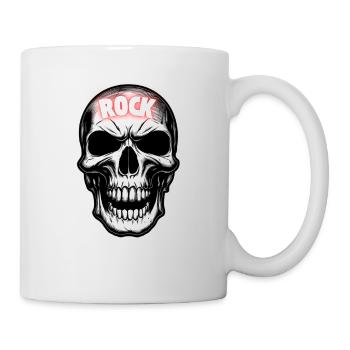 Rock Music Skull - Mug - white - Right