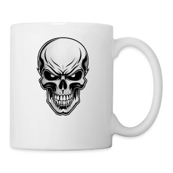 Rock Music Skull - Mug - white - Right