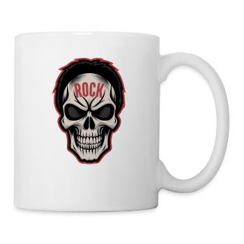 Rock Music Skull - Mug - white - Right