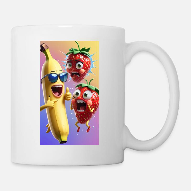 Beeren-Verwirrung - Tasse - Weiß