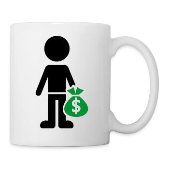 Business Geld Hustle - Tasse - Weiß - Rechts