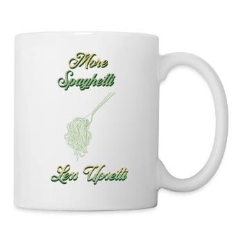 More Spaghetti Upsetti Chef Print Green - Mug - white - Right