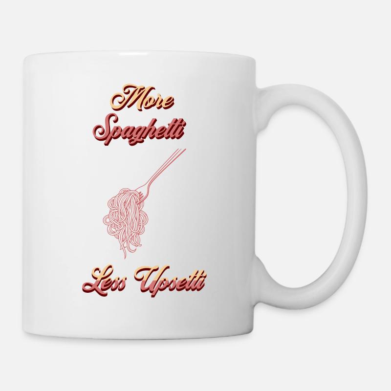 More Spaghetti Upsetti Koch Print Red - Tasse - Weiß