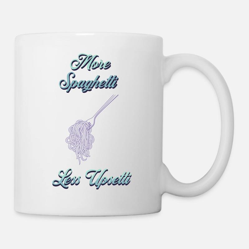 More Spaghetti Upsetti Chef Print - Mug - white