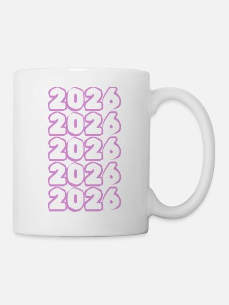 Rosa 2026 - Tasse - Weiß