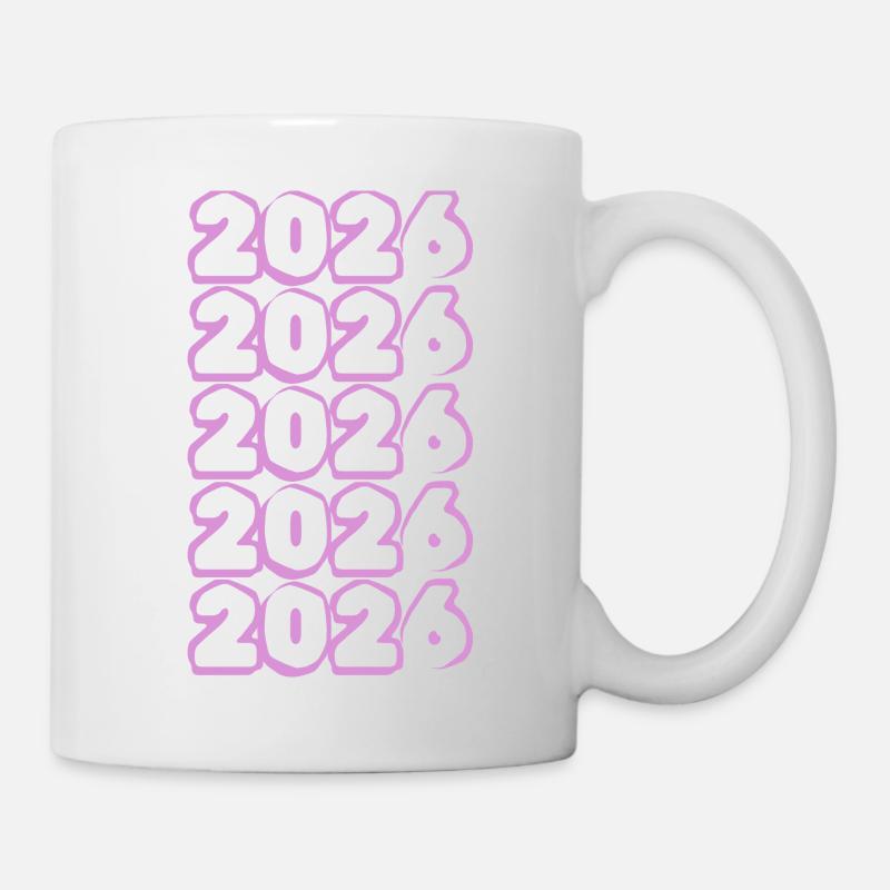 Rosa 2026 - Tasse - Weiß