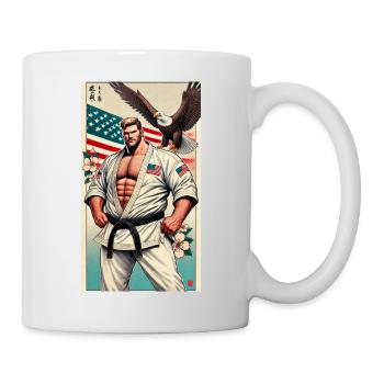 Karaté Américain MAÎTRE - Mug blanc - blanc - Droite
