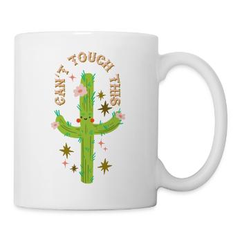 Can't touch this - Prickly cactus design - Mug - white - Right